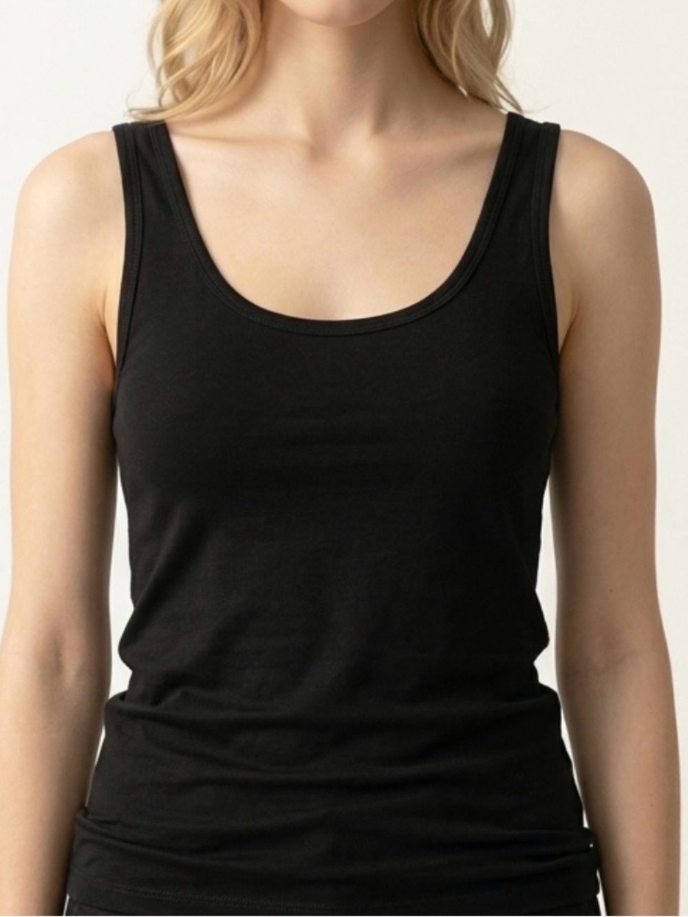 MASSIMO SUPPLY CO. Women’s , Black Ribbed Tank Top - Women. Size Large